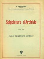 Spigolature d'archivio Quinta serie Nuove Spigolature Verdiane