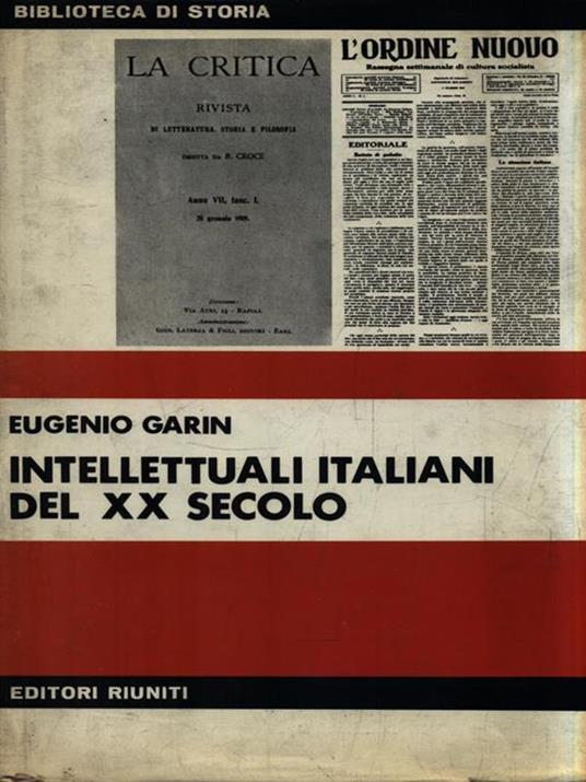 Intellettuali italiani del XX secolo - Eugenio Garin - copertina