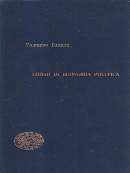 Corso di economia politica Volume secondo - Vilfredo Pareto - copertina