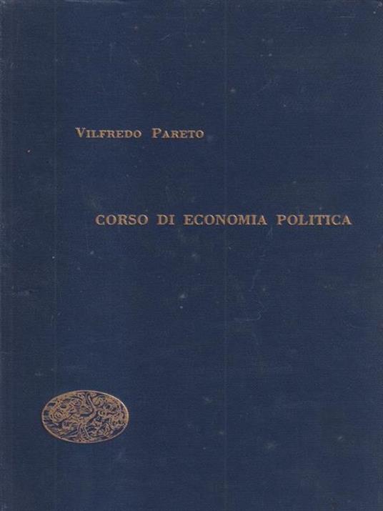 Corso di economia politica Volume secondo - Vilfredo Pareto - copertina