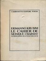 Le cahier de Monique charmay