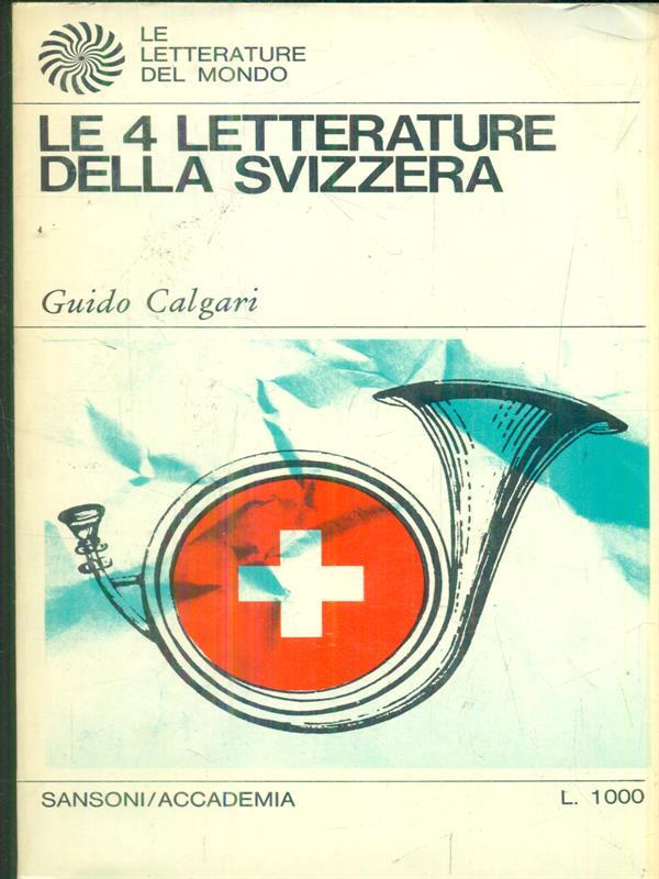 Le 4 letterature della svizzera