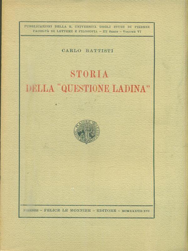 Storia della questione ladina