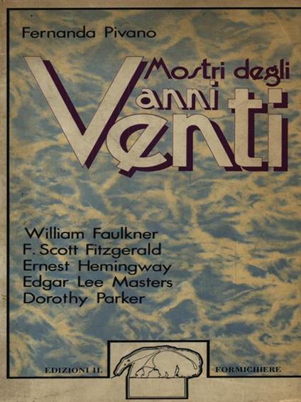 Mostri degli anni Venti - Fernanda Pivano - copertina