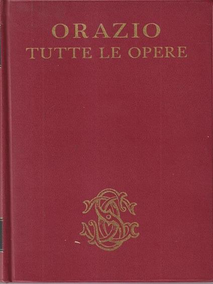 Tutte le opere - Q. Flacco Orazio - copertina