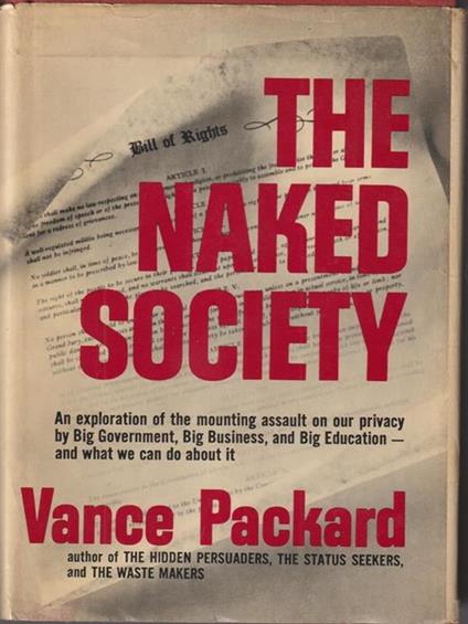 The naked society - Vance Packard - copertina