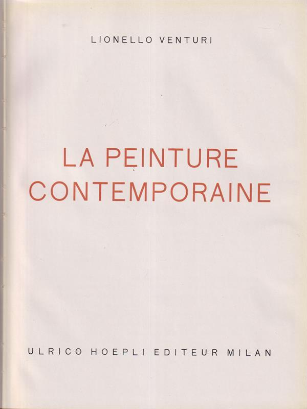La peinture contemporaine