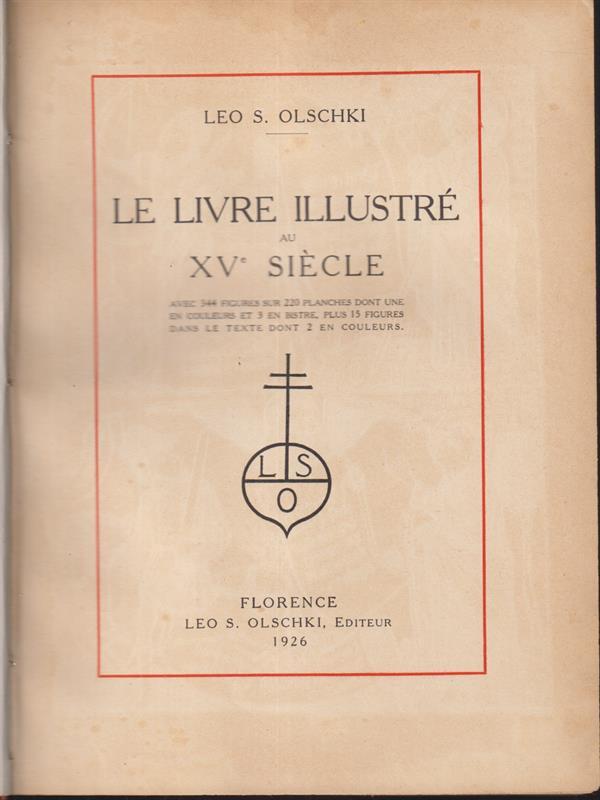 Le livre illustrè au XV siecle