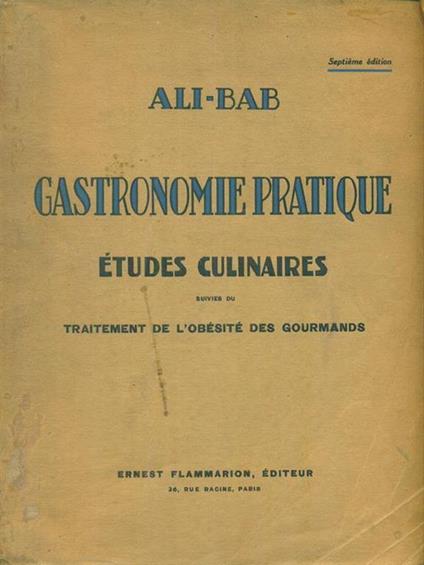 Gastronomie pratique - copertina