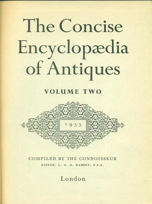 The concise encyclopaedia antiques Volume 2 - copertina