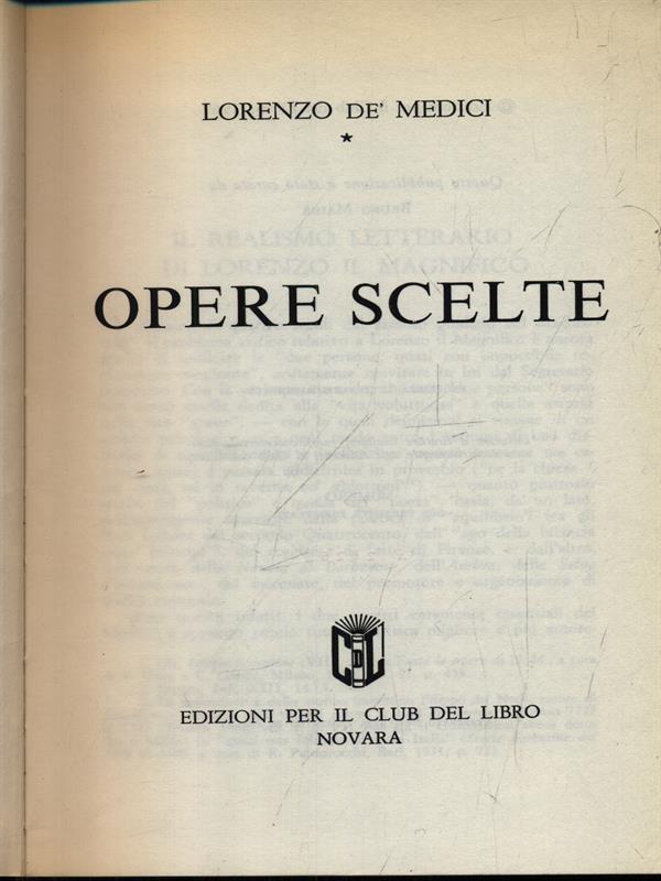 Opere scelte