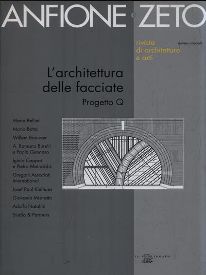 Anfione e Zeno - L'architettura delle facciate. Progetto Q - copertina