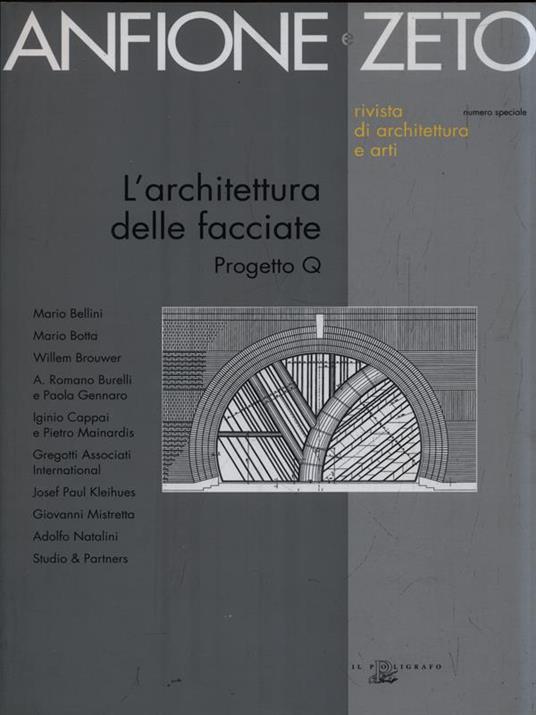 Anfione e Zeno - L'architettura delle facciate. Progetto Q - copertina