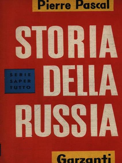   Storia della Russia - Pierre Pascal - copertina