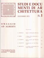 Studi e documenti di architettura n. 1  (Dicembre 1972)  Omaggio ad Alberti