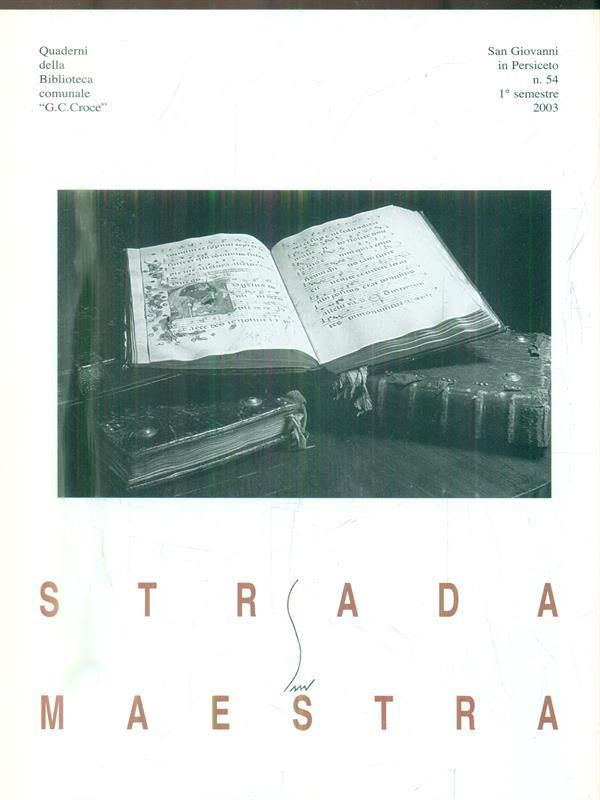 Strada Maestra n.54/1 semestre 2003