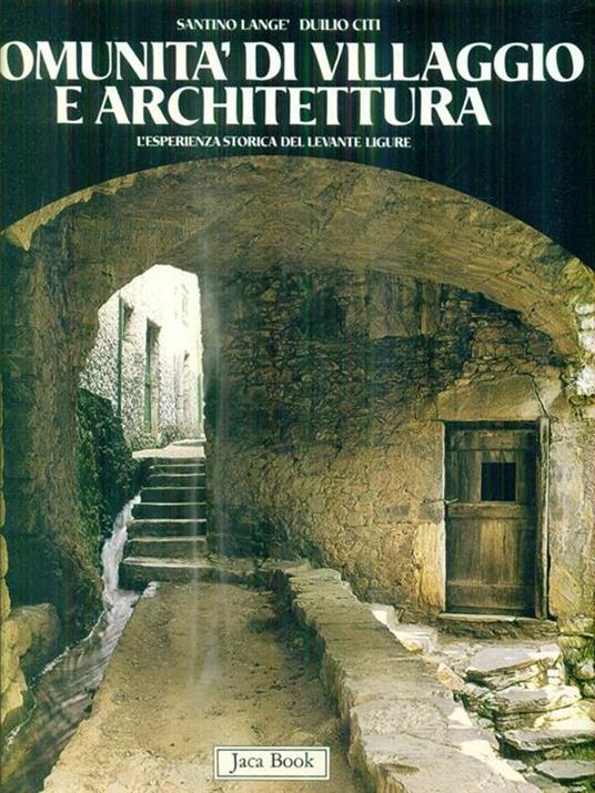Comunità di villaggio e architettura - Santino Langè - copertina