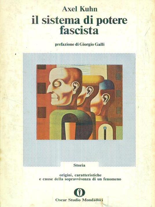 Il sistema di potere fascista - Axel Kuhn - copertina