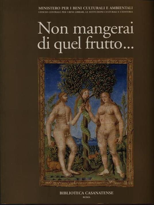 Non mangerai di quel frutto... - copertina
