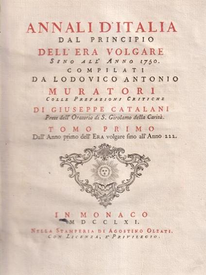 Annali d'Italia dal principio dell'era volgare sino all'anno 1750 vol. 12 - Lodovico Antonio Muratori - copertina