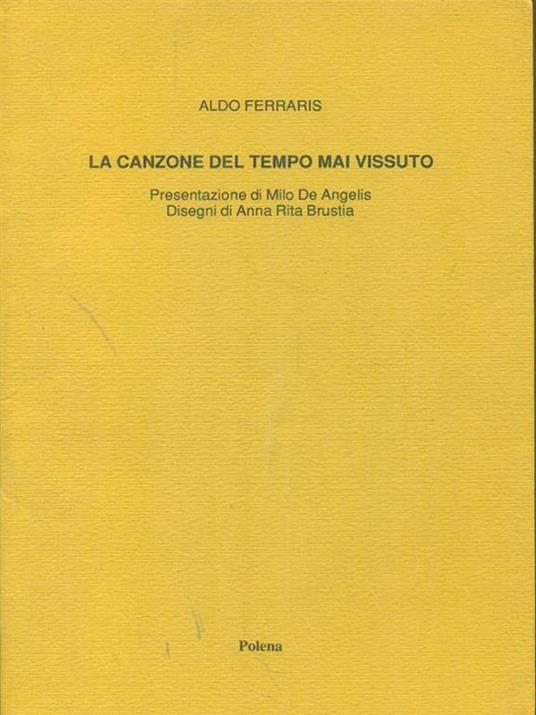 La  canzone del tempo mai vissuto - Aldo Ferraris - copertina