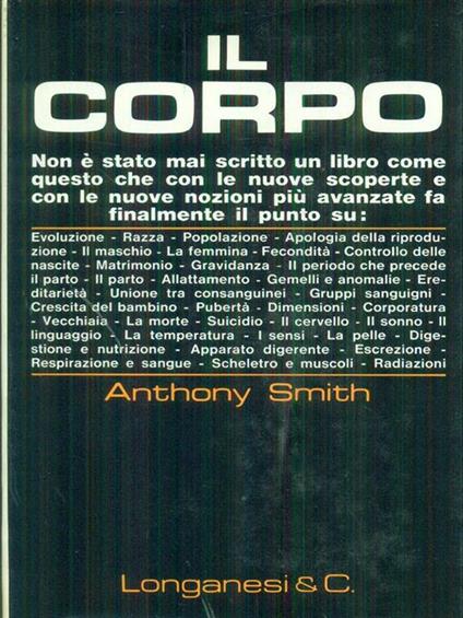 Il  corpo - Anthony Smith - copertina
