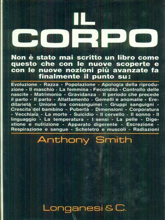 Il  corpo - Anthony Smith - copertina