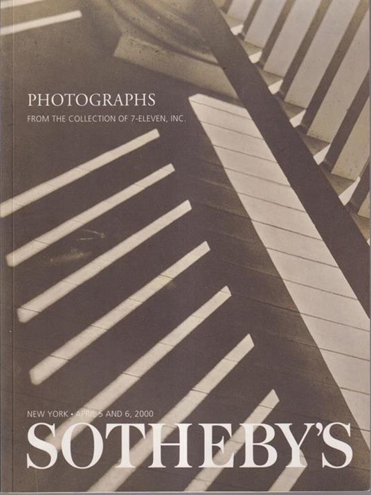 Sotheby's sale 7448 Photographs from the collection of 7-eleven, Inc april 5-6 2000 - copertina