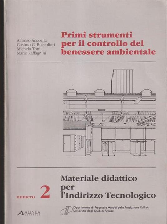   Primi strumenti per il controllo del benessere ambientale 2 - copertina