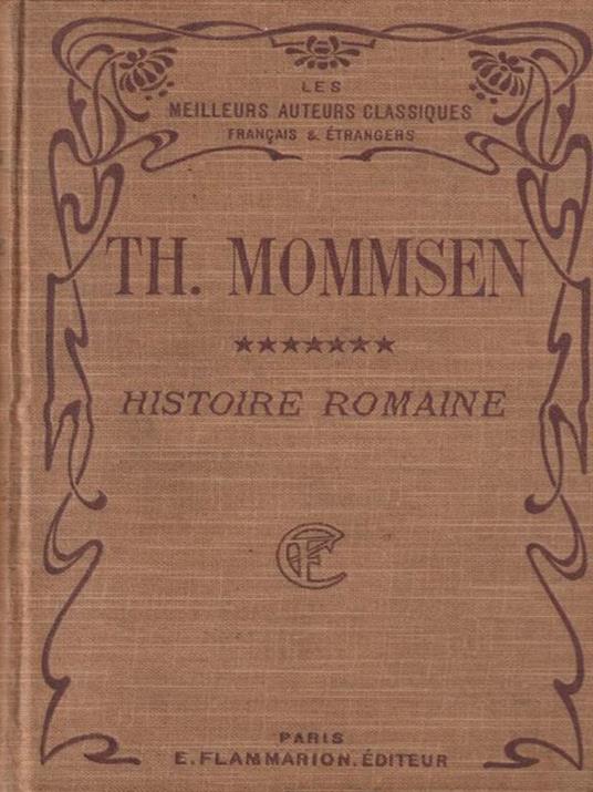 Histoire Romaine vol. 7 - Th. Mommsen - copertina