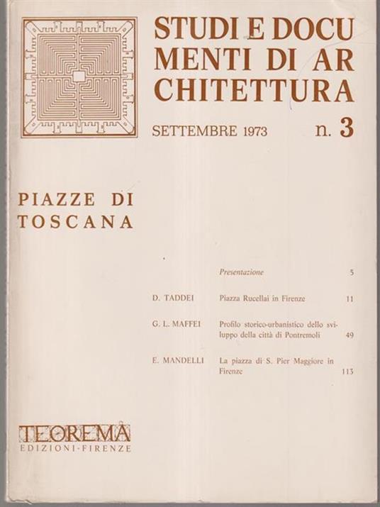 Studi e documenti di architettura n.3 - copertina