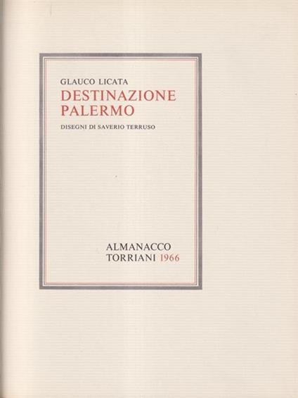   Destinazione Palermo -  Almanacco Torriani 1966 - Glauco Licata - copertina