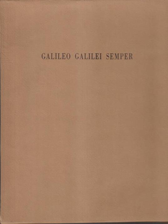 Galileo Galilei semper - copia XLIX - Sergio Vacchi - copertina