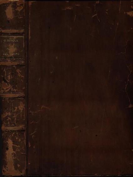   Poesie del tempo - Gino Bonola - copertina