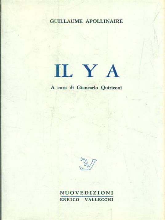  Il y a  - Guillaume Apollinaire - copertina