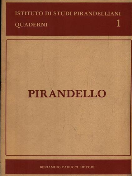 Pirandello negli anni sessanta - copertina