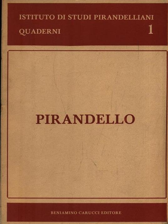 Pirandello negli anni sessanta - copertina