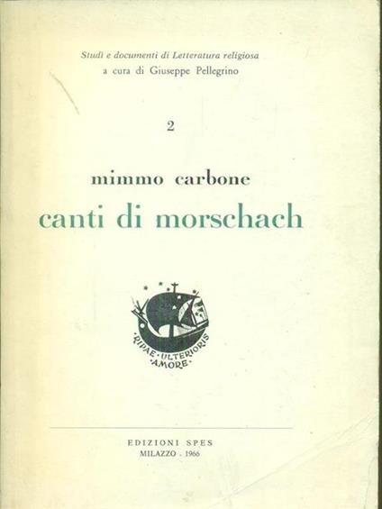 Canti di Morschach - copertina