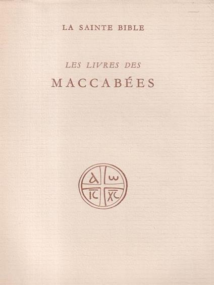Les livres des Maccabees - copertina