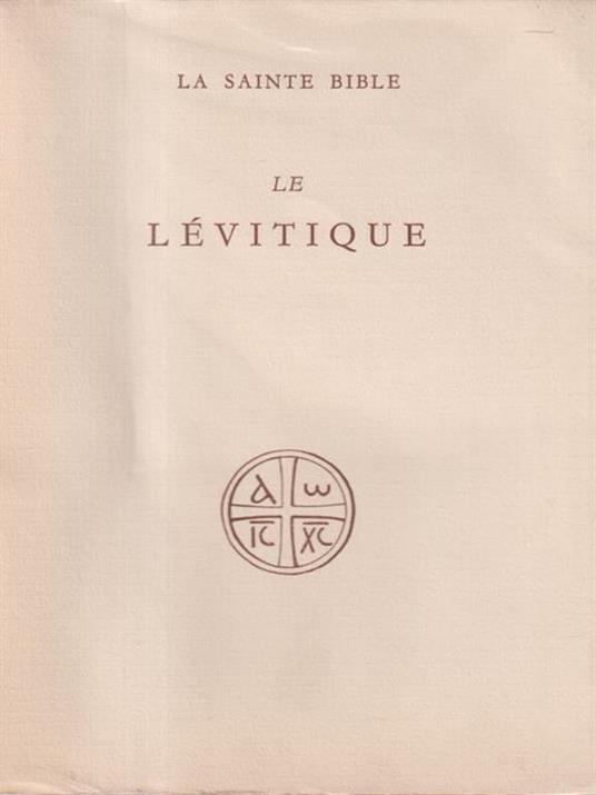 Le Levitique - Henri Cazelles - copertina