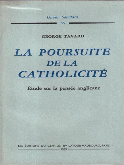 La poursuite de la Catholicitè - copertina