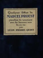 Quelques lettres de Marcel Proust