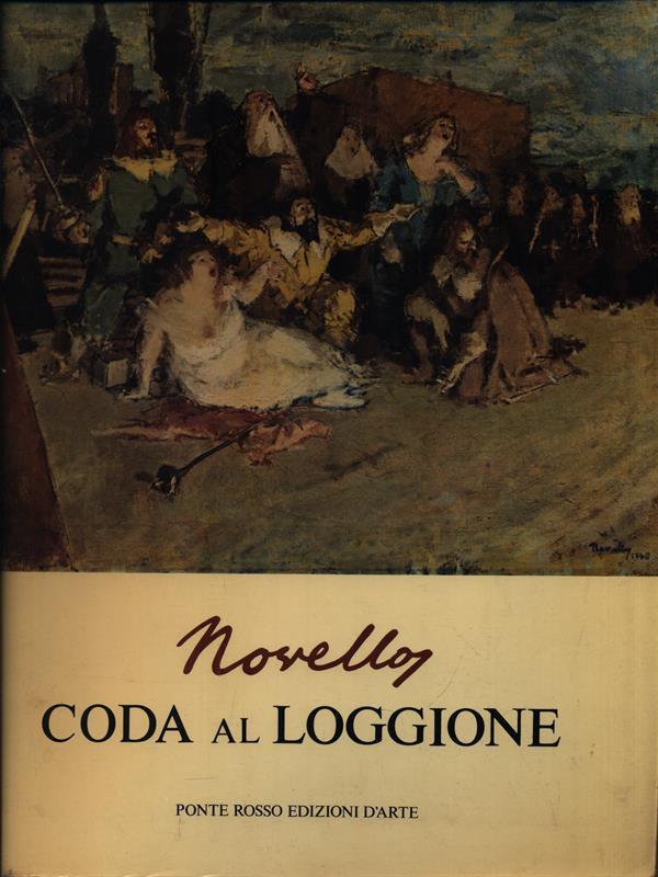 Novello. Coda al Loggione - Dedica e illustrazione a biro di G. Novello