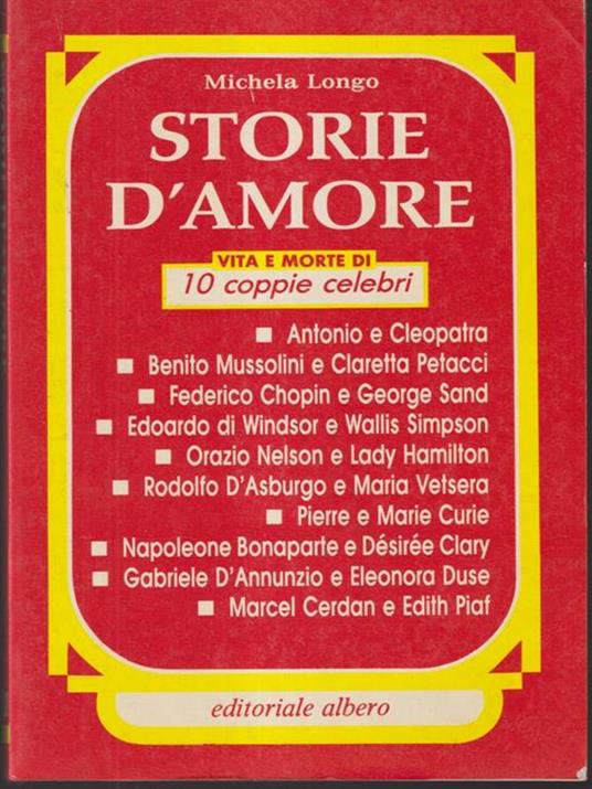 Storie d'amore - copertina