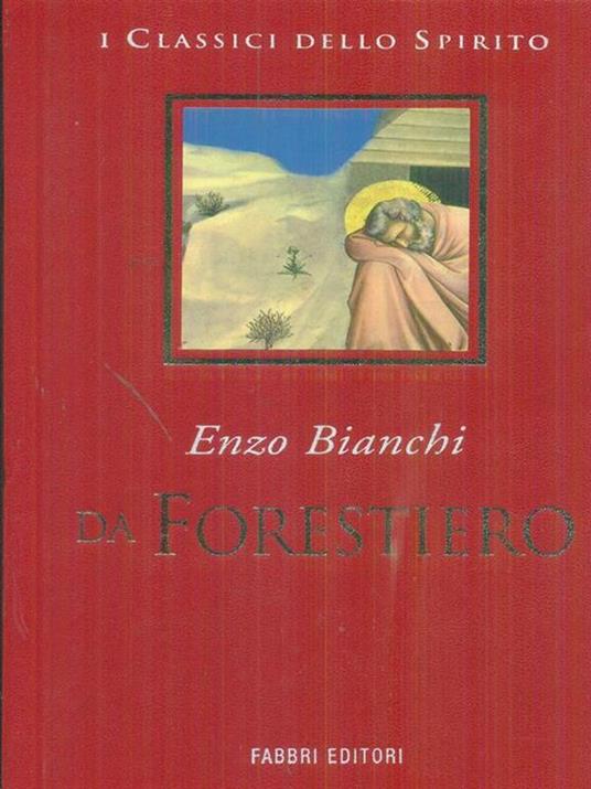   Da forestiero - Enzo Bianchi - copertina