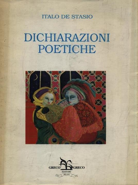Dichiarazioni poetiche - copertina