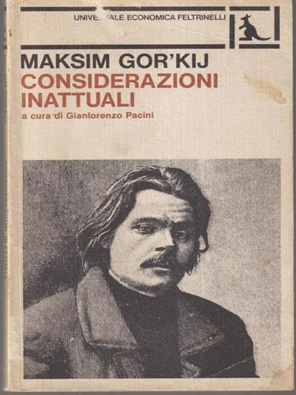 Considerazioni inattuali - Maksim Gor'kij - copertina