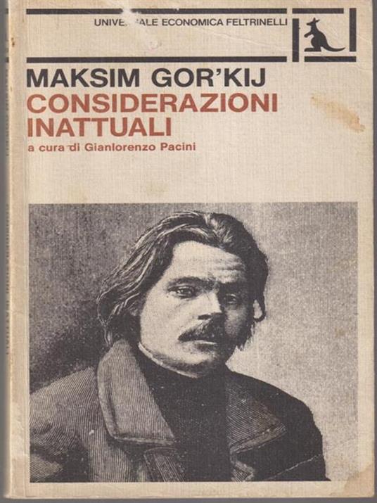 Considerazioni inattuali - Maksim Gor'kij - copertina