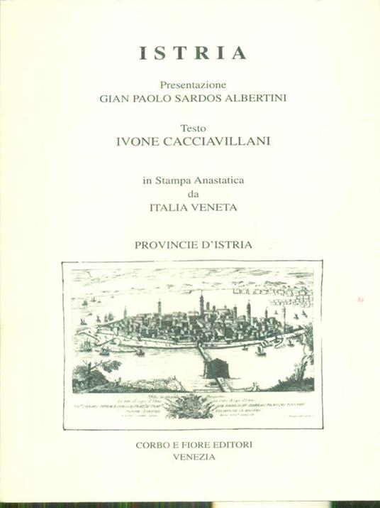 Istria - Ivone Cacciavillani - copertina