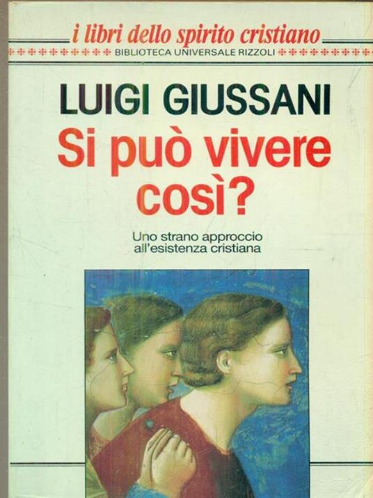   Si può vivere cosi? - Luigi Giussani - copertina